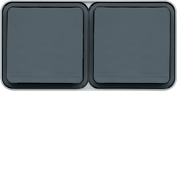 WNC122 cubyko 2x hor. sock 2P+E wall M grey