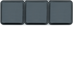WNC123 cubyko 3x hor. sock 2P+E wall M grey