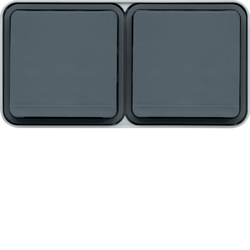 WNC122 cubyko 2x hor. sock 2P+E wall M grey