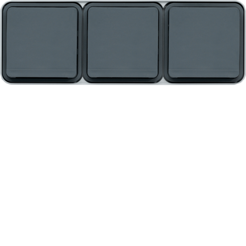 WNC123 cubyko 3x hor. sock 2P+E wall M grey