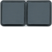 WNC122 cubyko 2x hor. sock 2P+E wall M grey